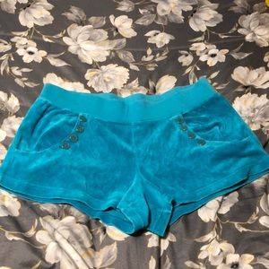 Juicy Couture Teal Terry Shorts